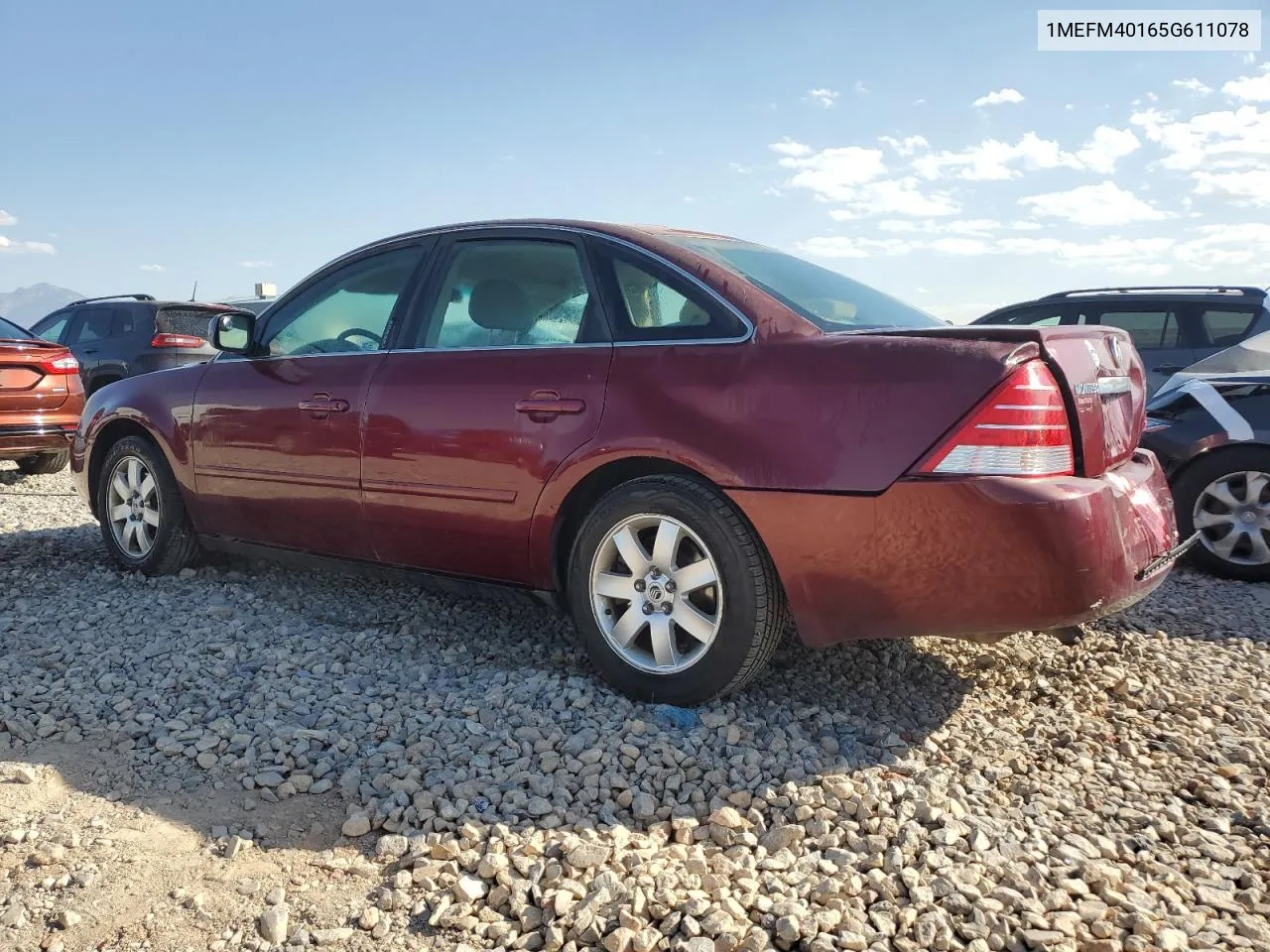 2005 Mercury Montego Luxury VIN: 1MEFM40165G611078 Lot: 75092254