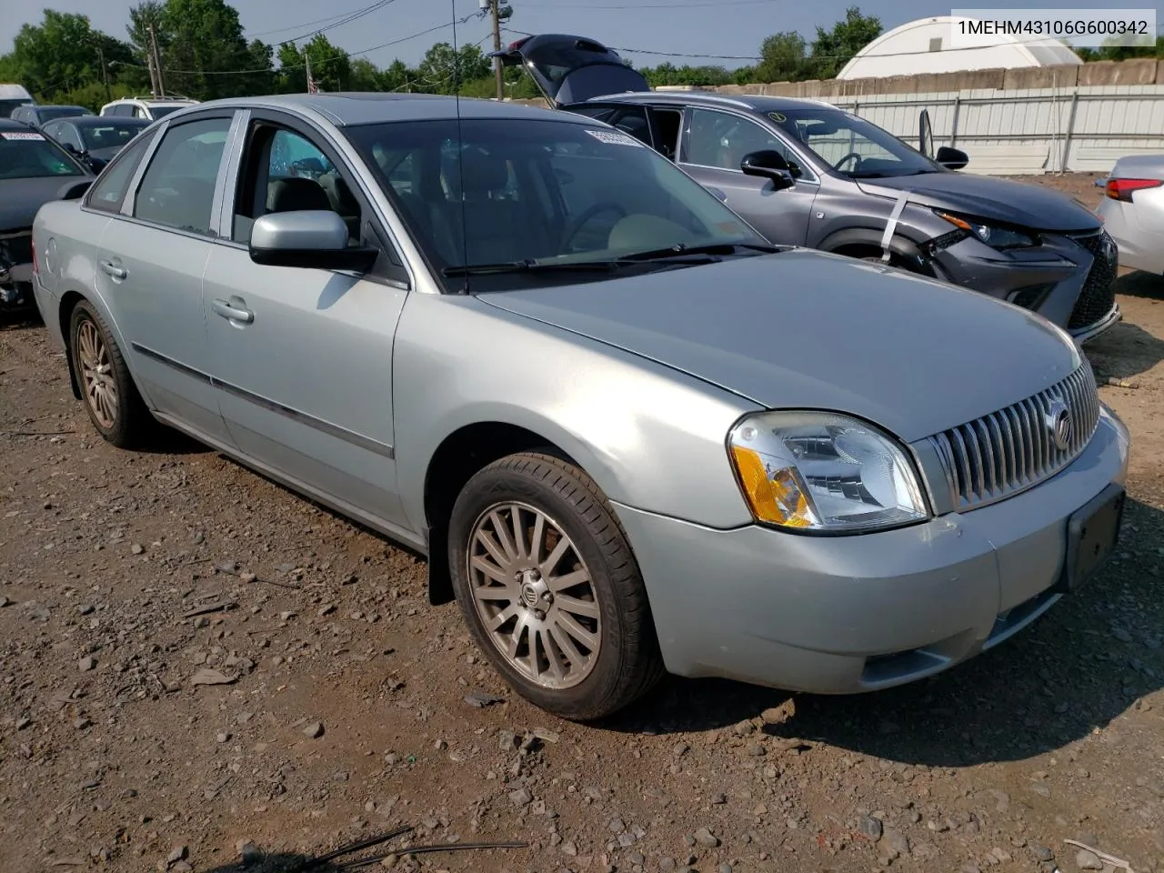 2006 Mercury Montego Premier VIN: 1MEHM43106G600342 Lot: 55635793