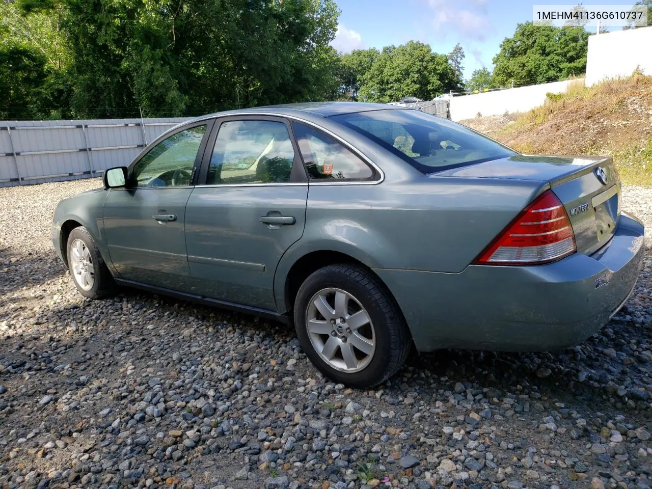 1MEHM41136G610737 2006 Mercury Montego Luxury