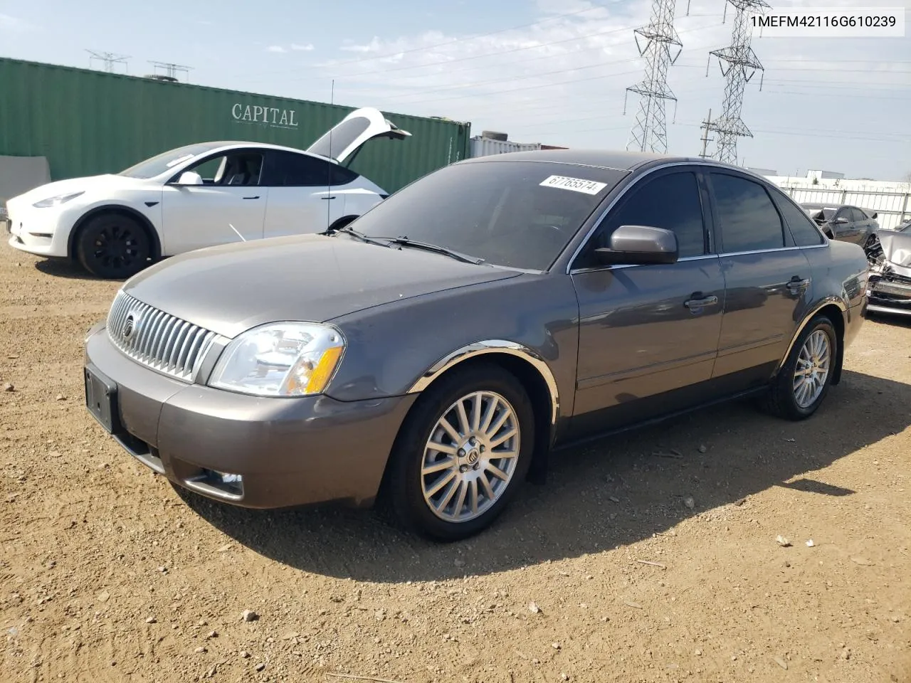 2006 Mercury Montego Premier VIN: 1MEFM42116G610239 Lot: 67765574