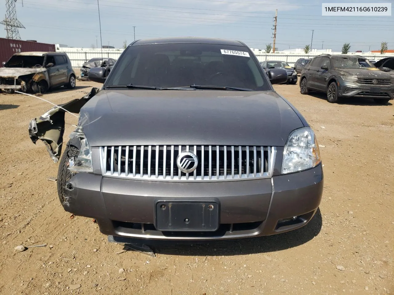 2006 Mercury Montego Premier VIN: 1MEFM42116G610239 Lot: 67765574