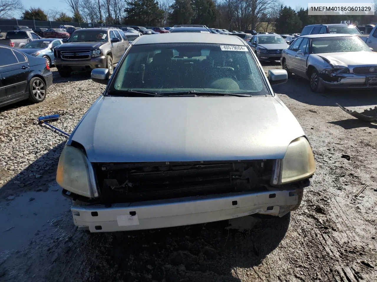 2006 Mercury Montego Luxury VIN: 1MEFM40186G601329 Lot: 72769904