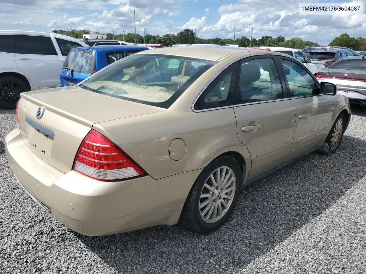 2006 Mercury Montego Premier VIN: 1MEFM42176G604087 Lot: 74061984