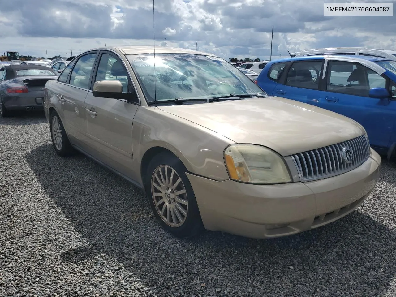 2006 Mercury Montego Premier VIN: 1MEFM42176G604087 Lot: 74061984