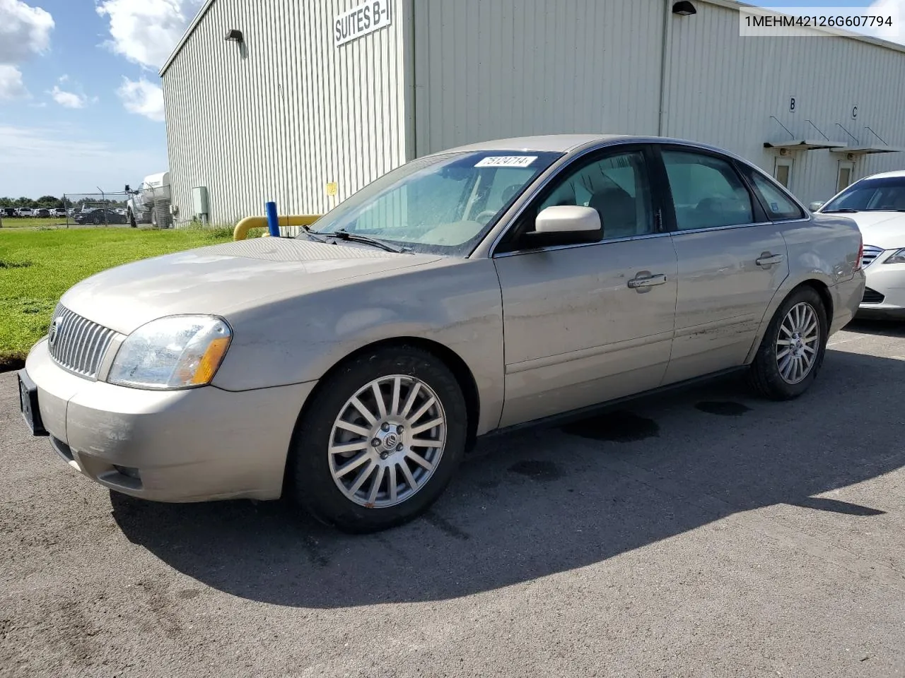 2006 Mercury Montego Premier VIN: 1MEHM42126G607794 Lot: 75124714