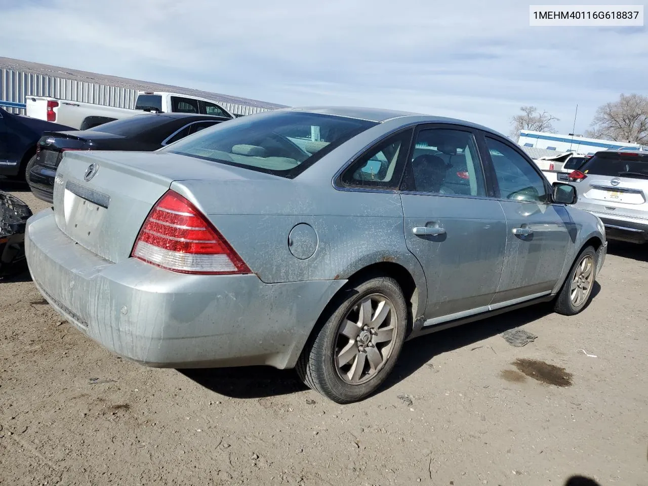 2006 Mercury Montego Luxury VIN: 1MEHM40116G618837 Lot: 81047073