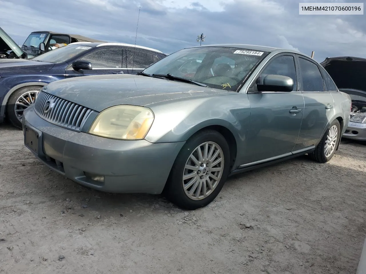 2007 Mercury Montego Premier VIN: 1MEHM42107G600196 Lot: 75295184