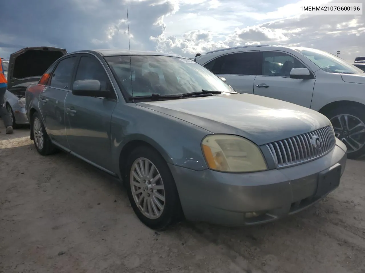 2007 Mercury Montego Premier VIN: 1MEHM42107G600196 Lot: 75295184