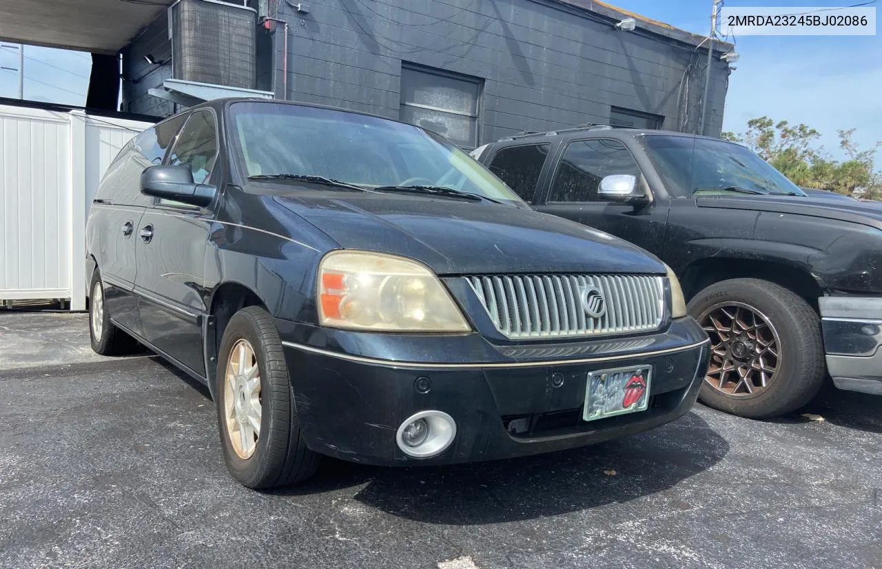 2005 Mercury Monterey Premier VIN: 2MRDA23245BJ02086 Lot: 78433434