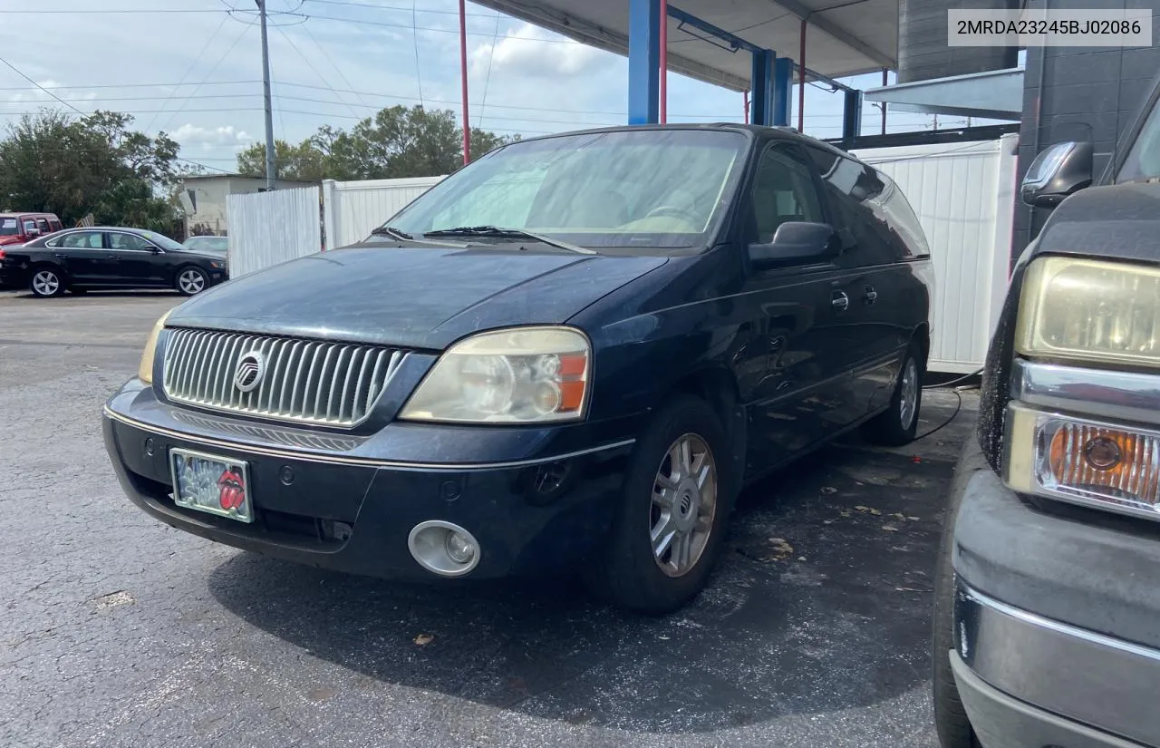 2005 Mercury Monterey Premier VIN: 2MRDA23245BJ02086 Lot: 78433434