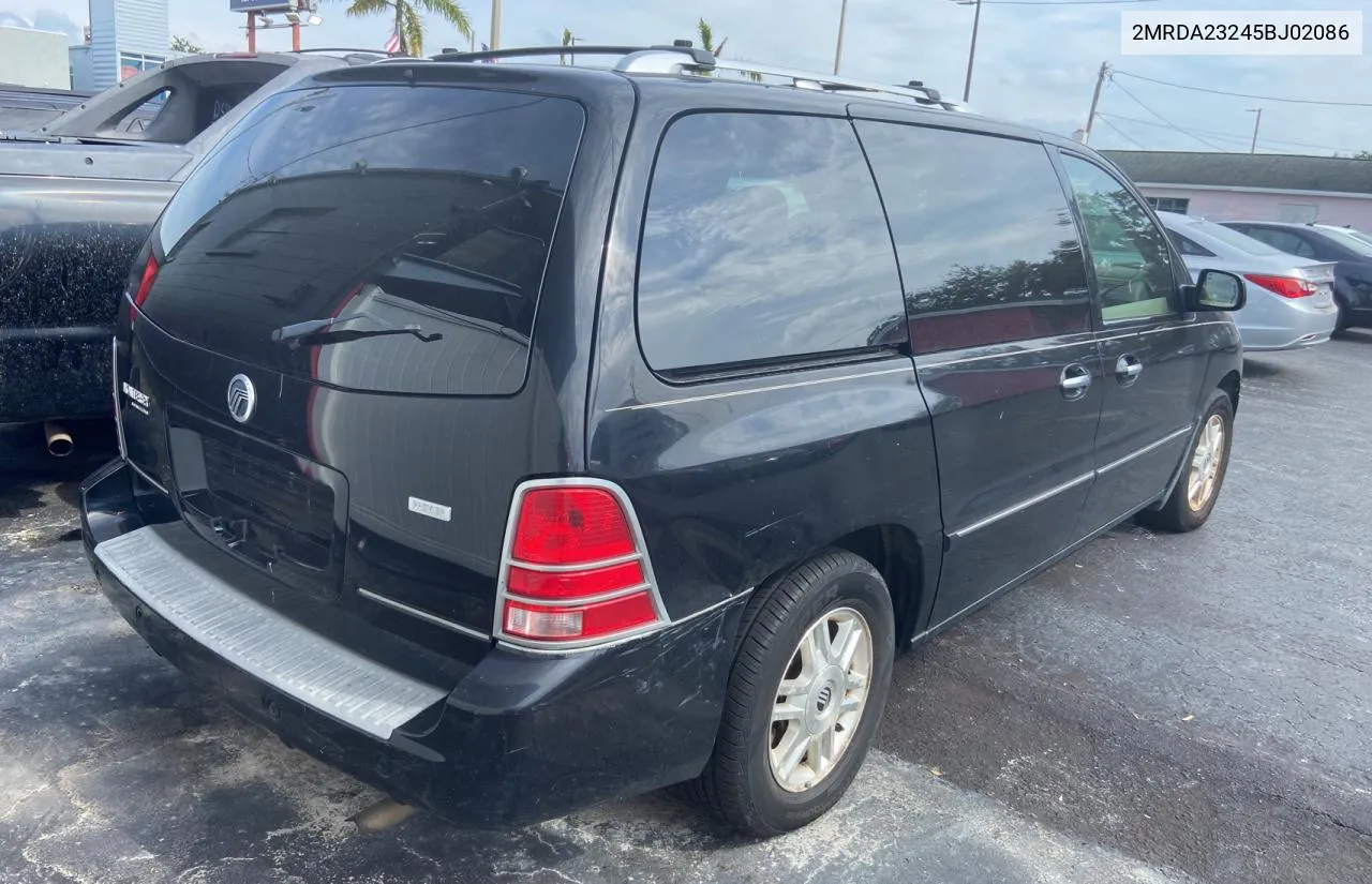 2005 Mercury Monterey Premier VIN: 2MRDA23245BJ02086 Lot: 78433434