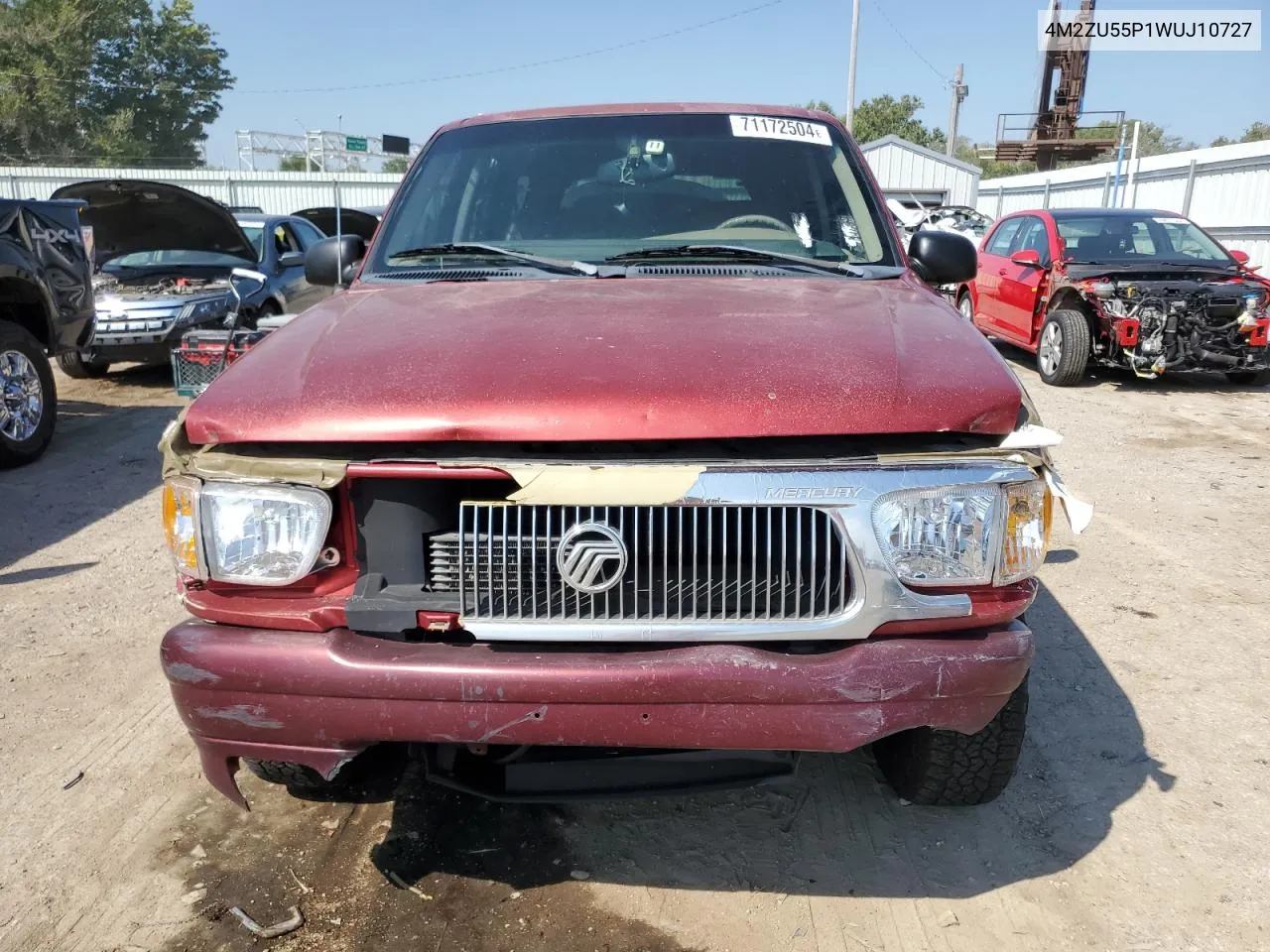 1998 Mercury Mountaineer VIN: 4M2ZU55P1WUJ10727 Lot: 71172504