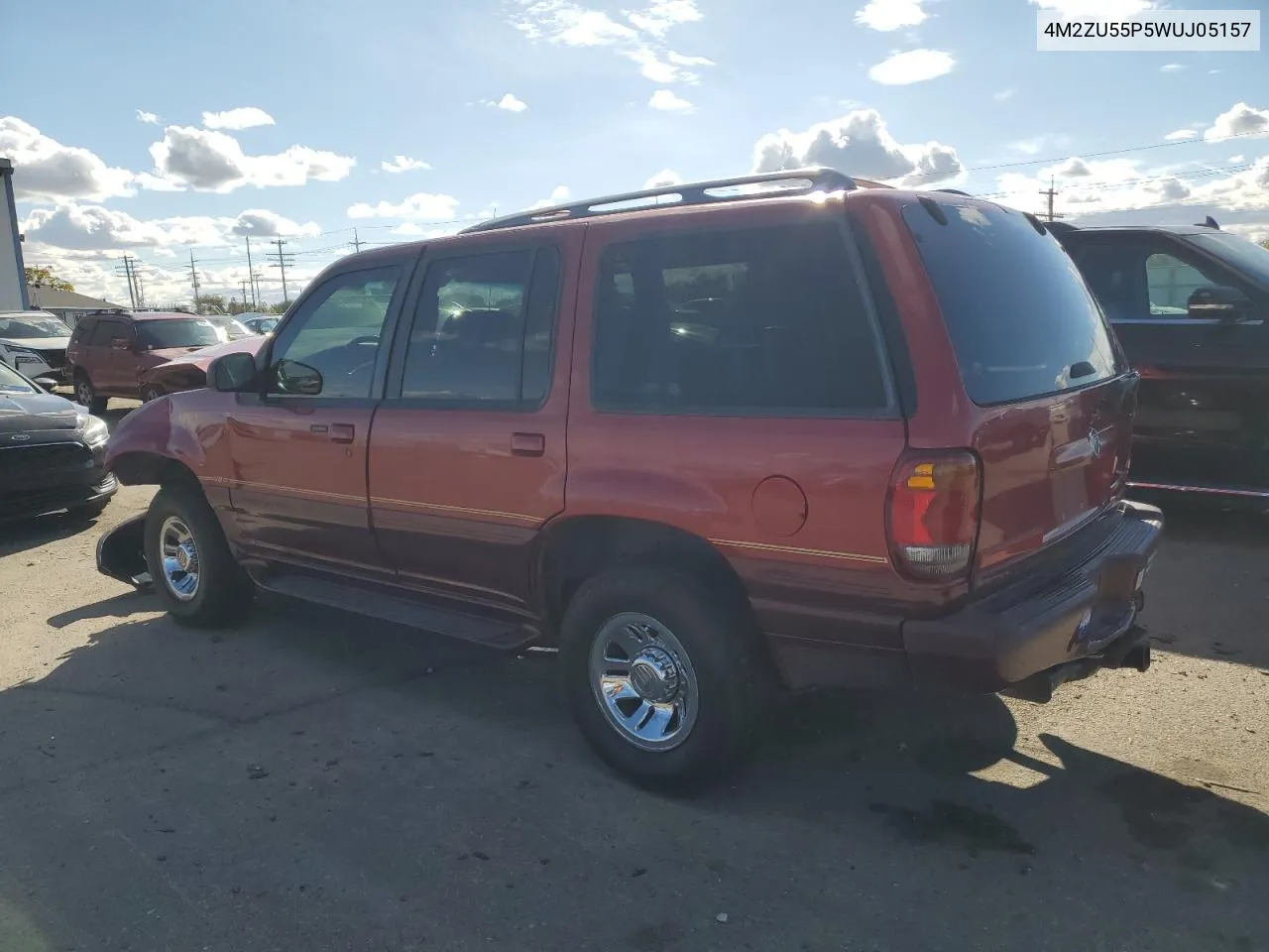 1998 Mercury Mountaineer VIN: 4M2ZU55P5WUJ05157 Lot: 78021914