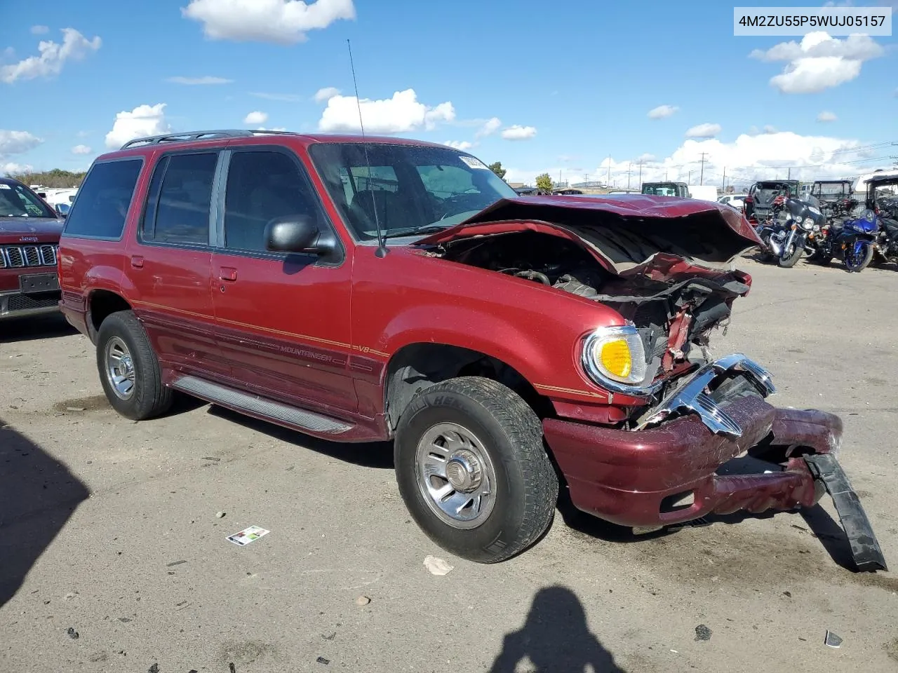 1998 Mercury Mountaineer VIN: 4M2ZU55P5WUJ05157 Lot: 78021914