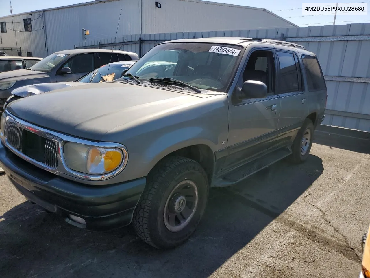 1999 Mercury Mountaineer VIN: 4M2DU55P9XUJ28680 Lot: 74398644