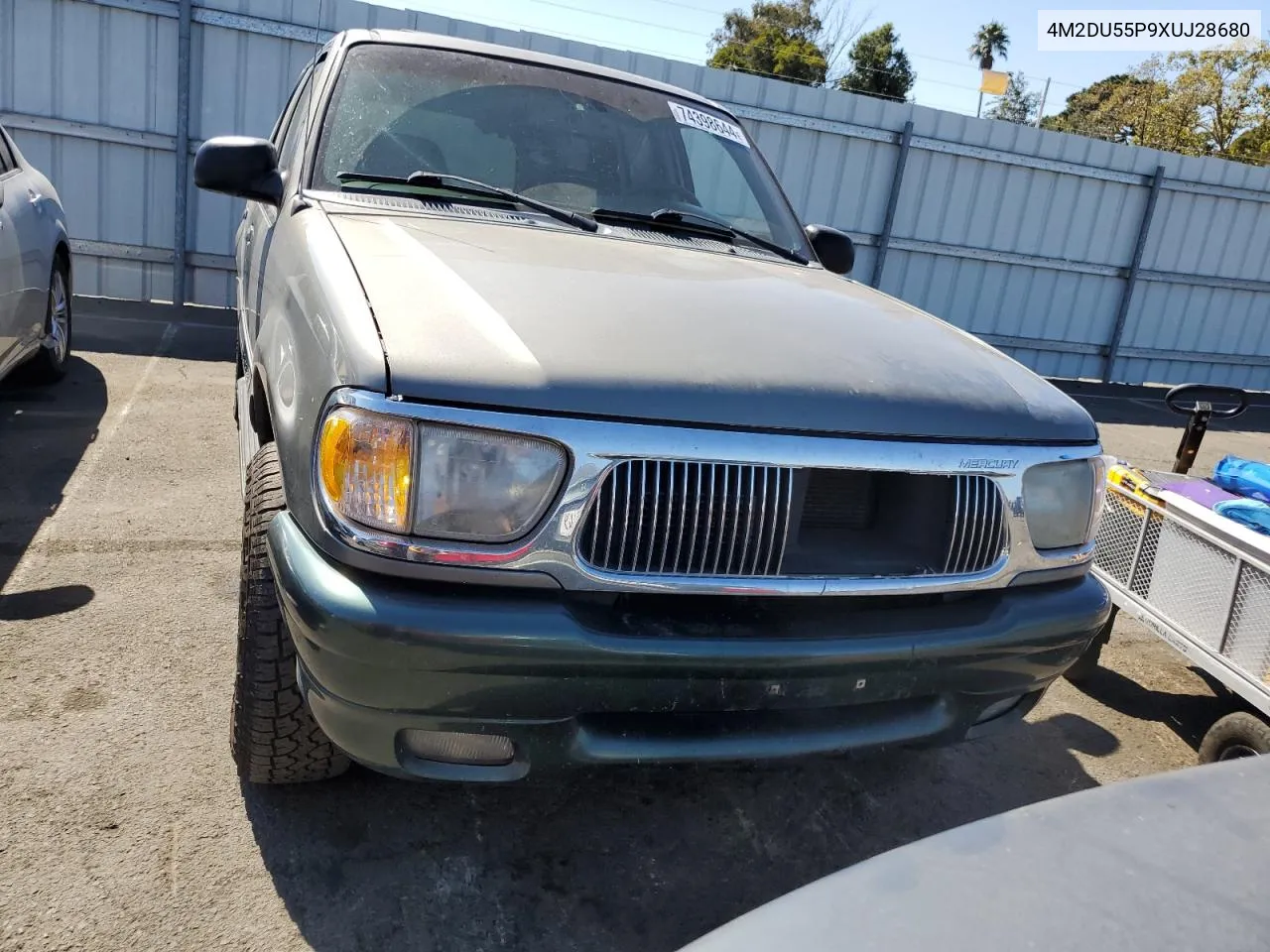 1999 Mercury Mountaineer VIN: 4M2DU55P9XUJ28680 Lot: 74398644