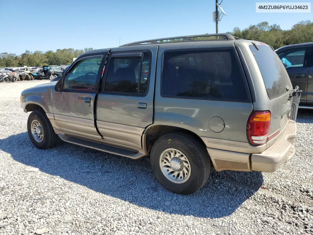 2000 Mercury Mountaineer VIN: 4M2ZU86P6YUJ34623 Lot: 75513494