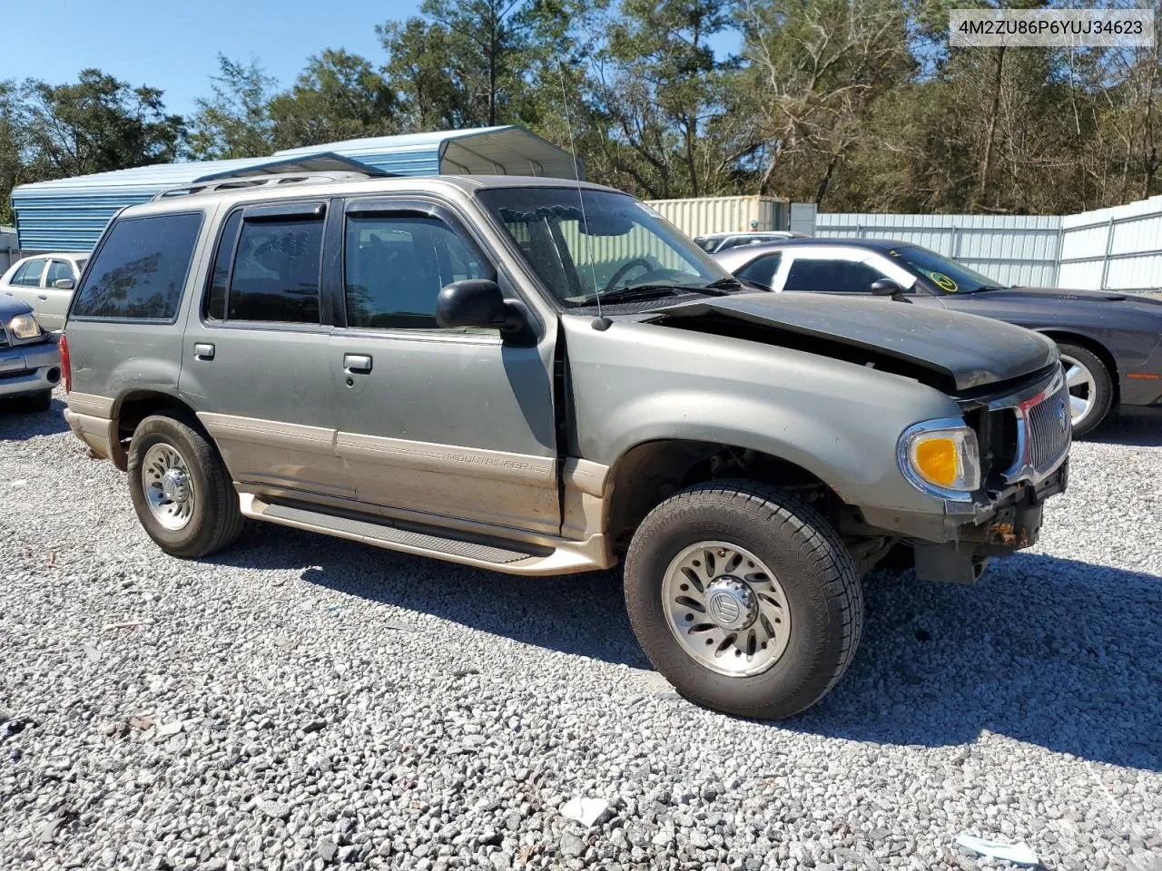 2000 Mercury Mountaineer VIN: 4M2ZU86P6YUJ34623 Lot: 75513494