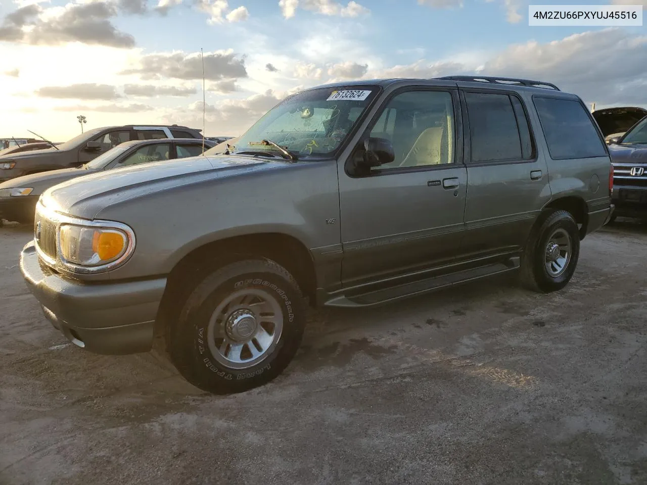 2000 Mercury Mountaineer VIN: 4M2ZU66PXYUJ45516 Lot: 76132624