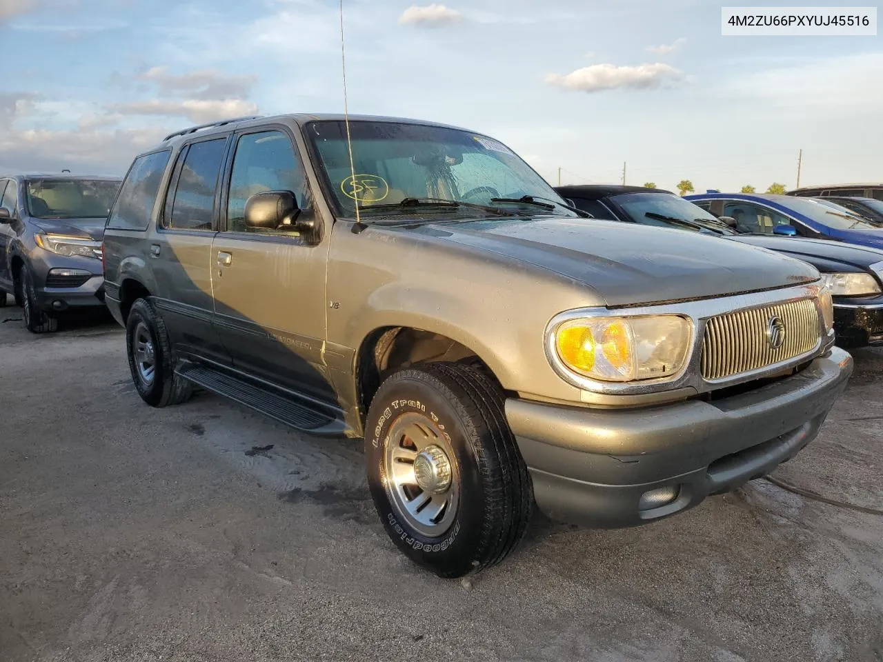 2000 Mercury Mountaineer VIN: 4M2ZU66PXYUJ45516 Lot: 76132624