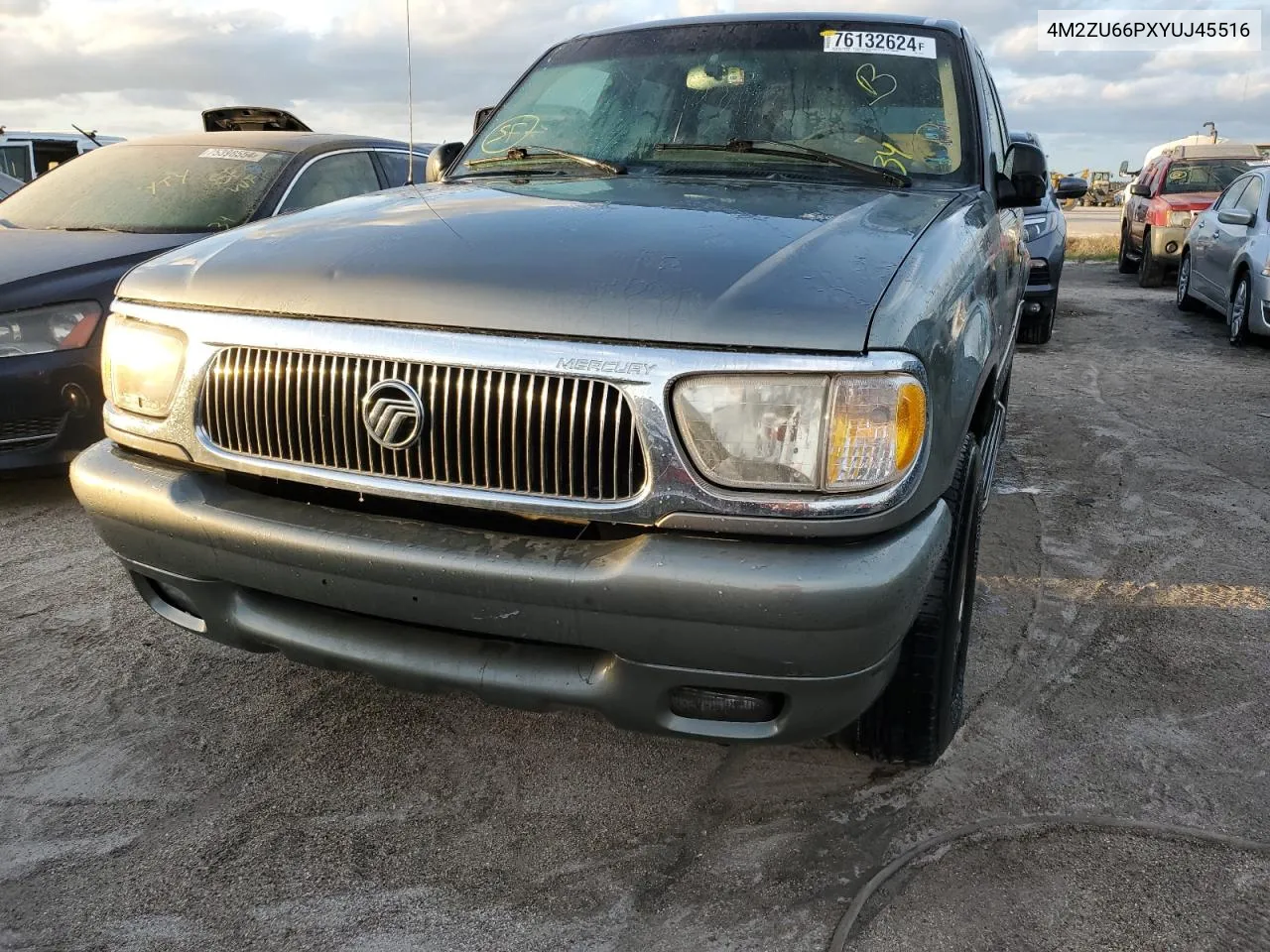 2000 Mercury Mountaineer VIN: 4M2ZU66PXYUJ45516 Lot: 76132624