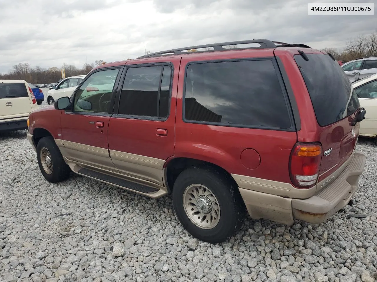 2001 Mercury Mountaineer VIN: 4M2ZU86P11UJ00675 Lot: 78662034