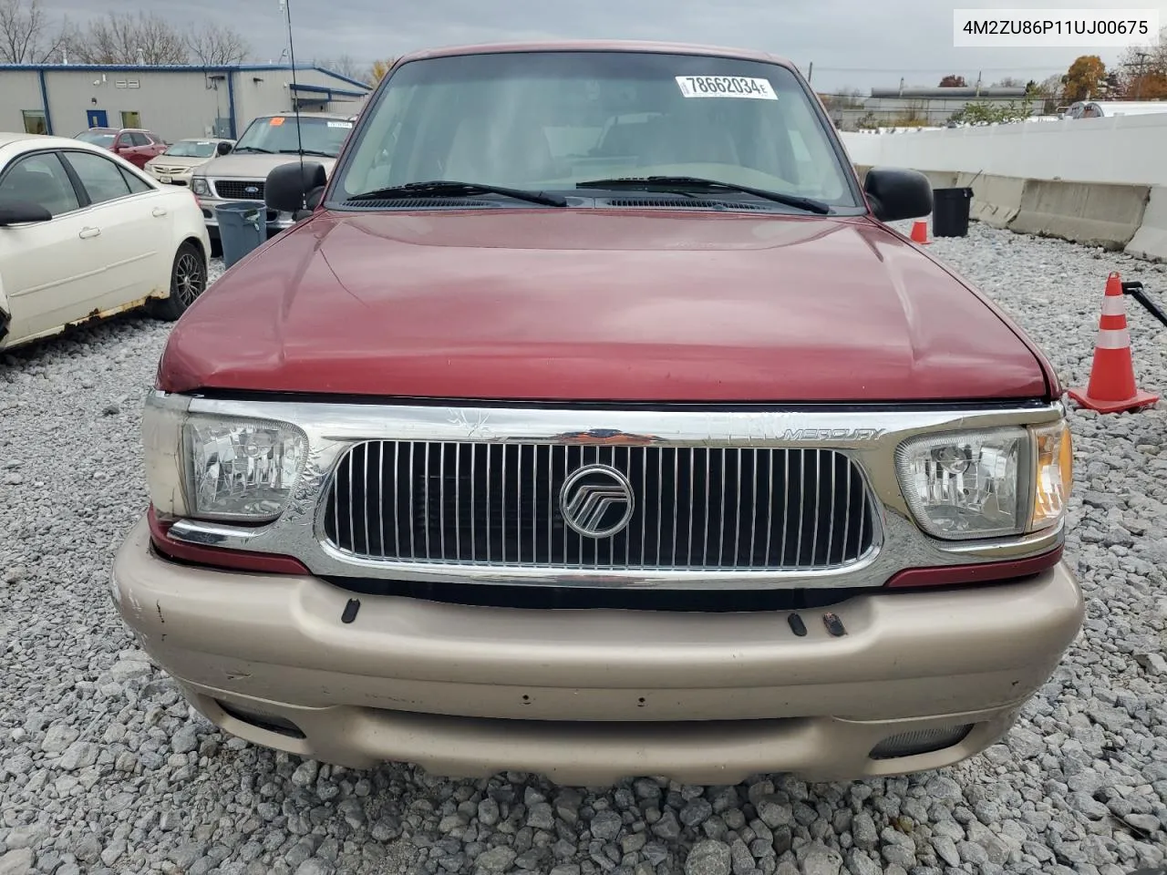 2001 Mercury Mountaineer VIN: 4M2ZU86P11UJ00675 Lot: 78662034