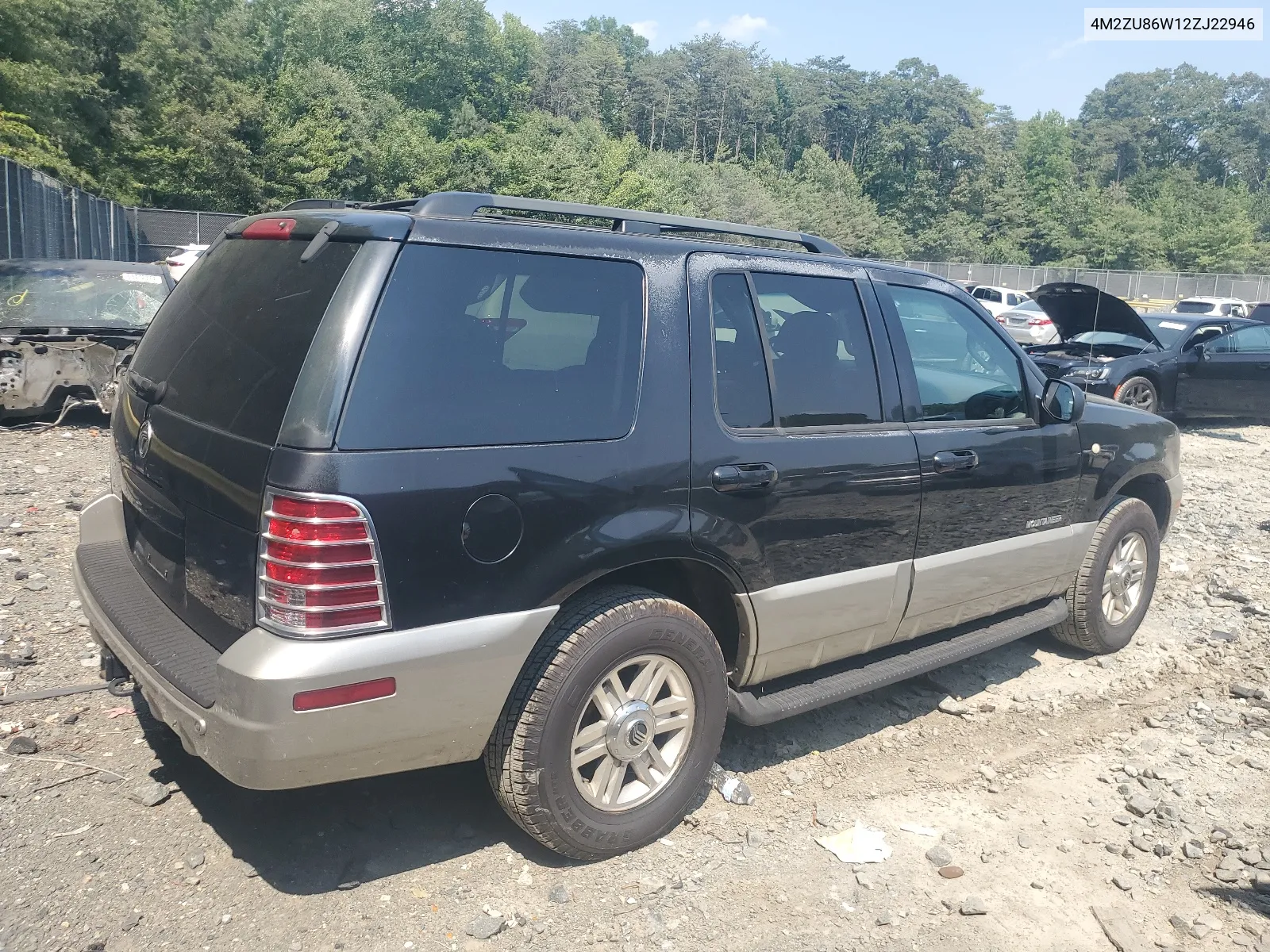 2002 Mercury Mountaineer VIN: 4M2ZU86W12ZJ22946 Lot: 65811424