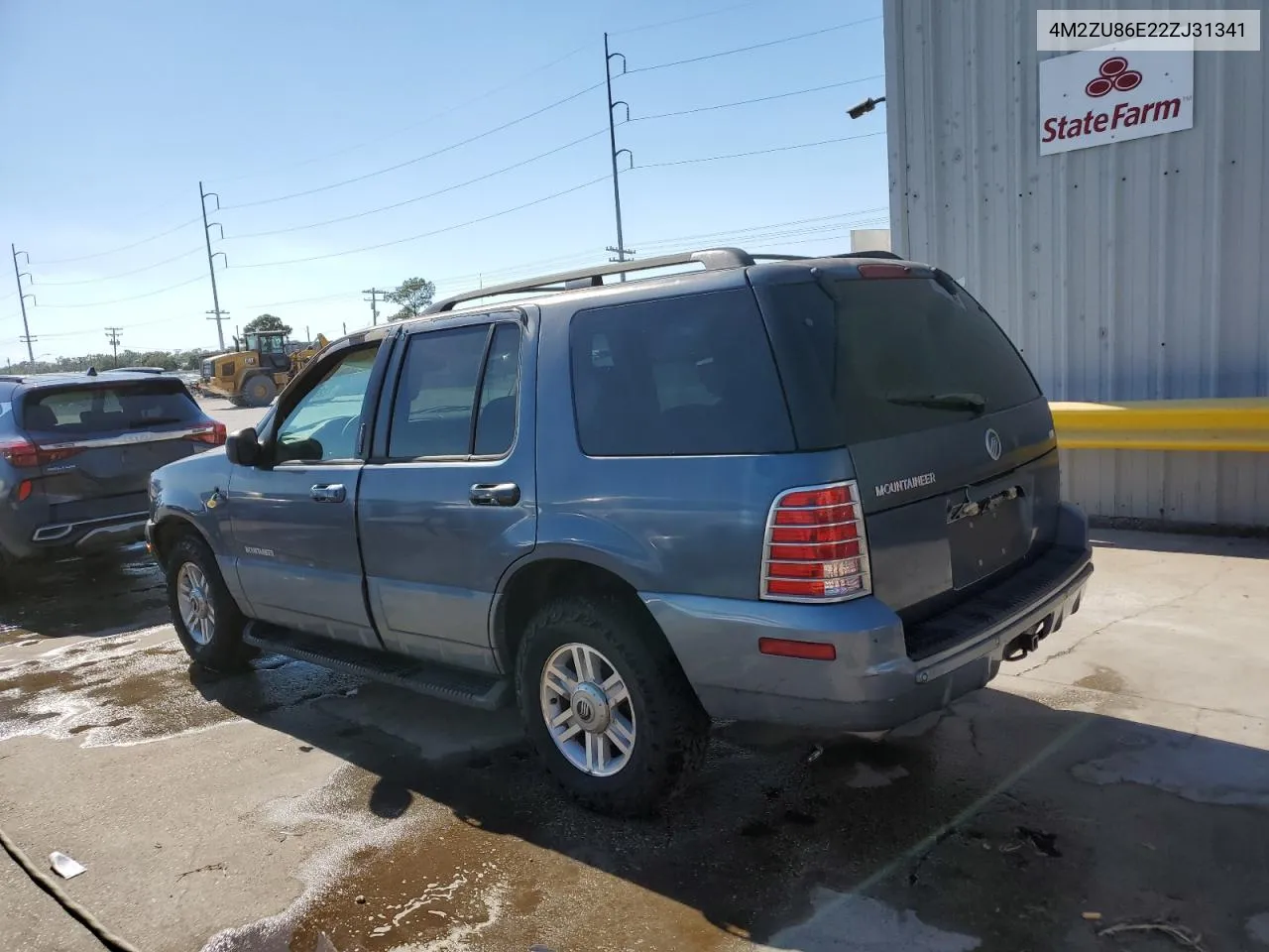 2002 Mercury Mountaineer VIN: 4M2ZU86E22ZJ31341 Lot: 73288364