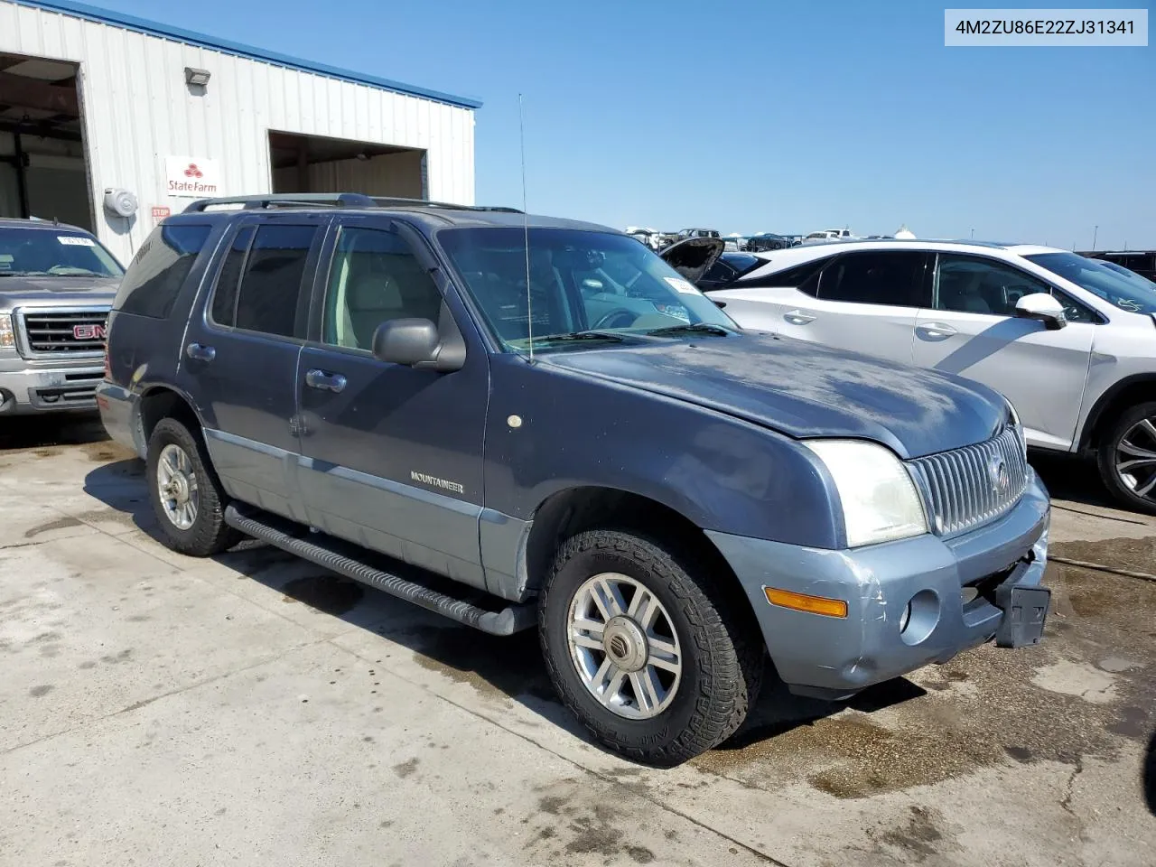 2002 Mercury Mountaineer VIN: 4M2ZU86E22ZJ31341 Lot: 73288364