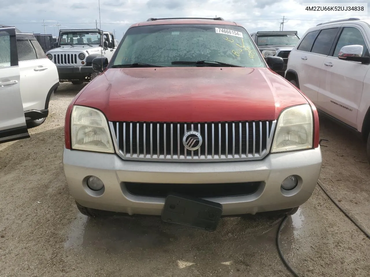 2002 Mercury Mountaineer VIN: 4M2ZU66K52UJ34838 Lot: 74666154