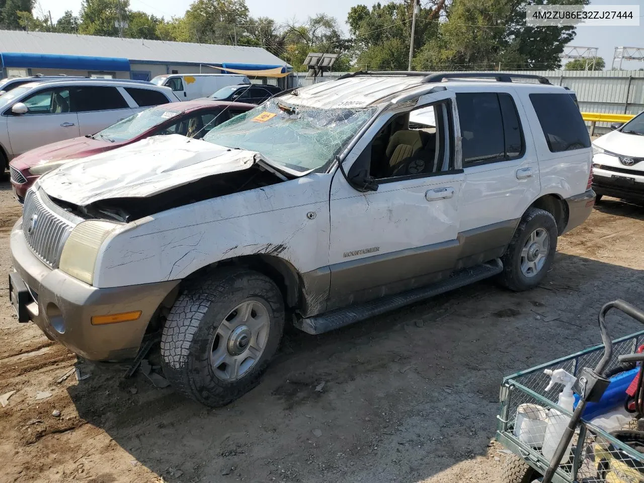 2002 Mercury Mountaineer VIN: 4M2ZU86E32ZJ27444 Lot: 75109744