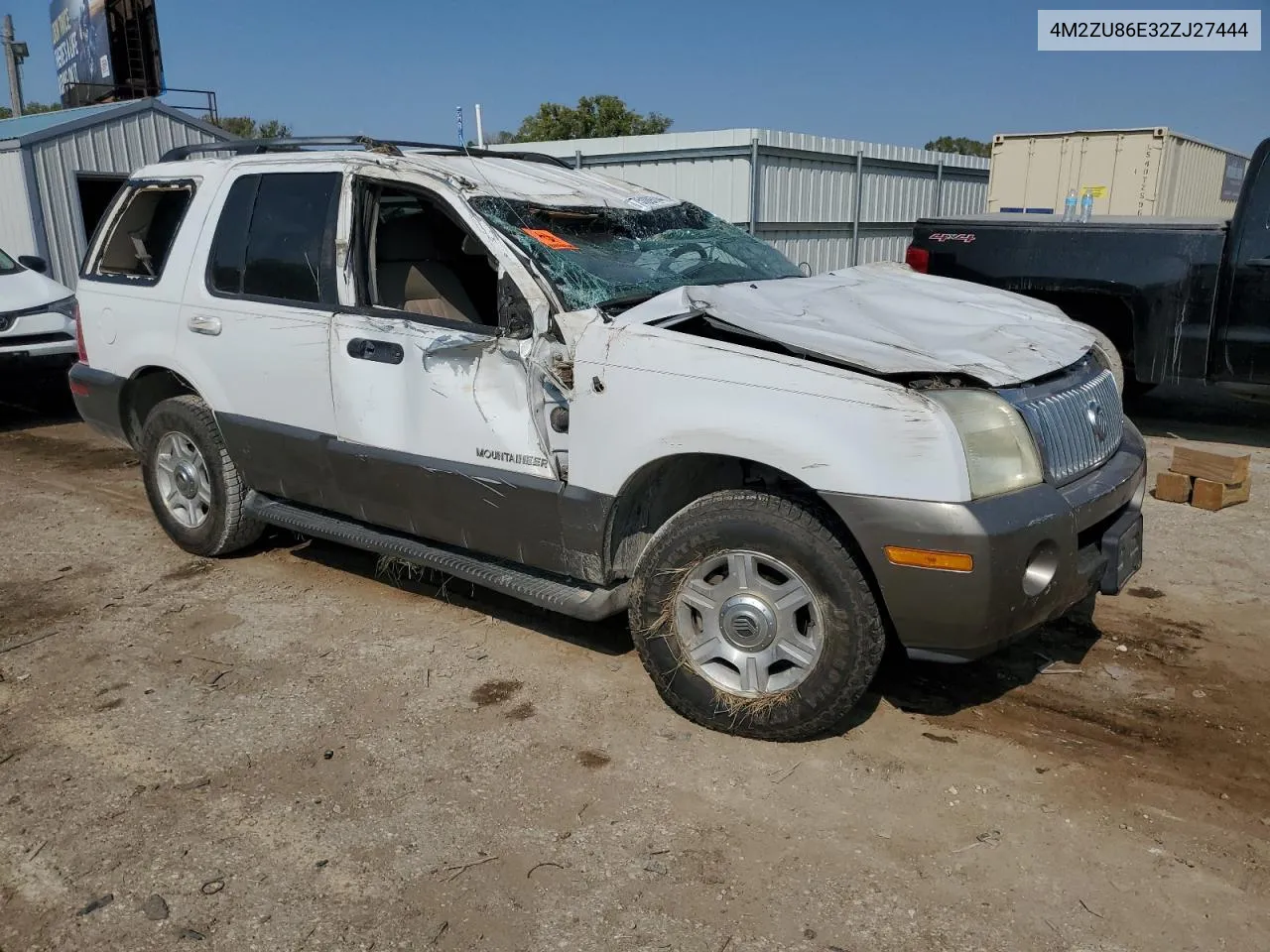 2002 Mercury Mountaineer VIN: 4M2ZU86E32ZJ27444 Lot: 75109744