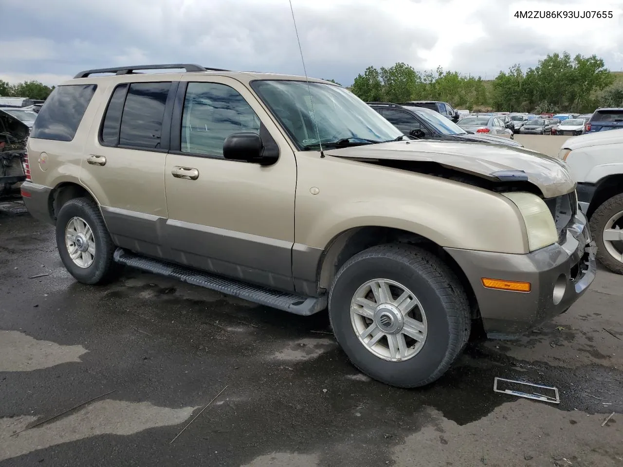 2003 Mercury Mountaineer VIN: 4M2ZU86K93UJ07655 Lot: 58281074