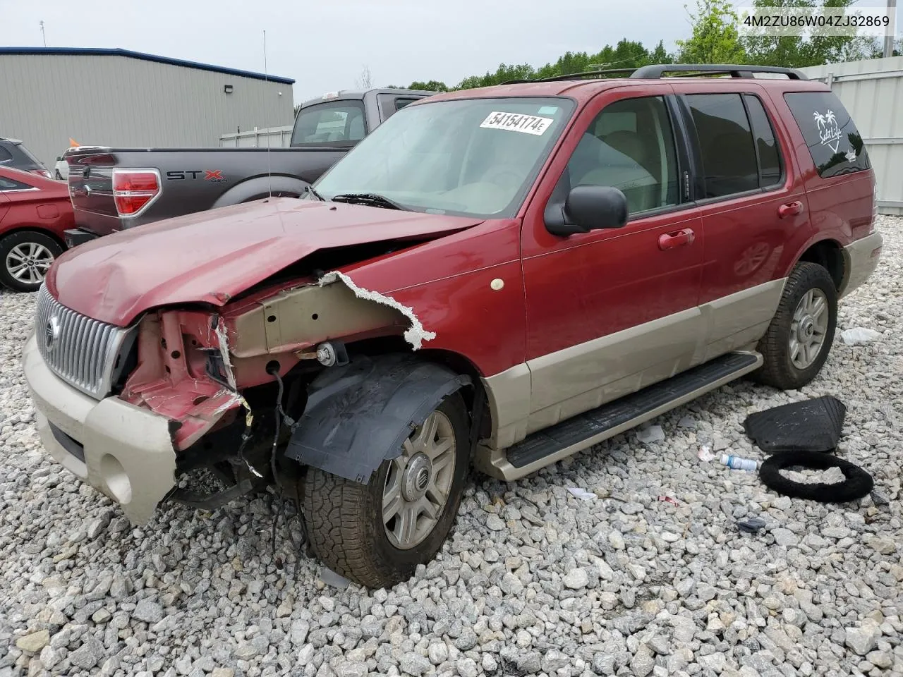 2004 Mercury Mountaineer VIN: 4M2ZU86W04ZJ32869 Lot: 54154174