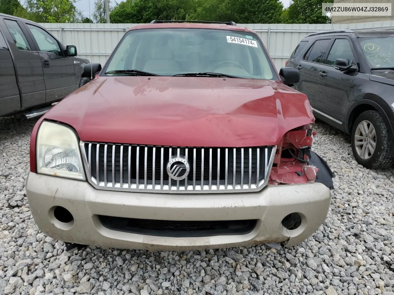 2004 Mercury Mountaineer VIN: 4M2ZU86W04ZJ32869 Lot: 54154174