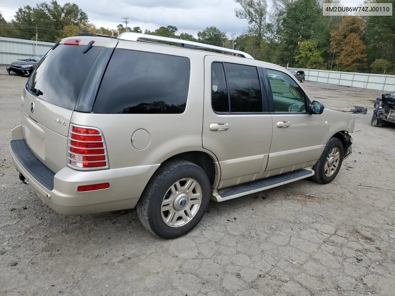 2004 Mercury Mountaineer VIN: 4M2DU86W74ZJ00110 Lot: 60082804