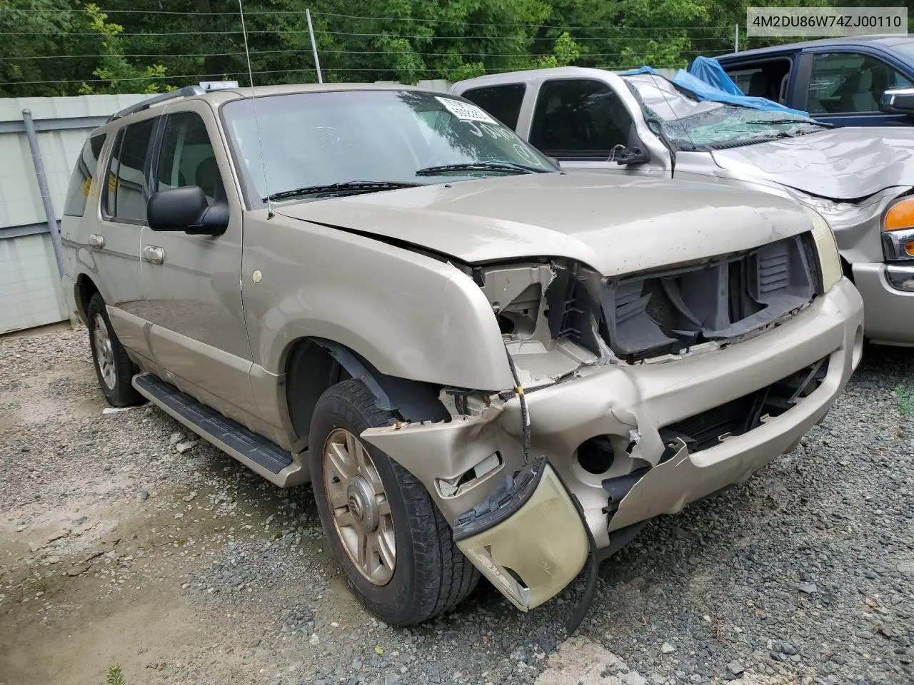 2004 Mercury Mountaineer VIN: 4M2DU86W74ZJ00110 Lot: 60082804