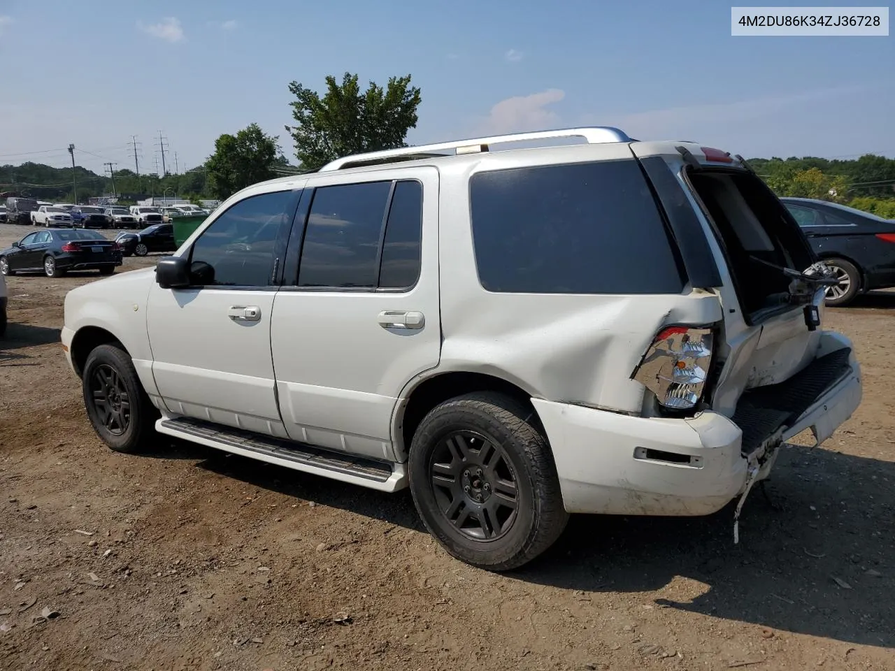 2004 Mercury Mountaineer VIN: 4M2DU86K34ZJ36728 Lot: 63257004