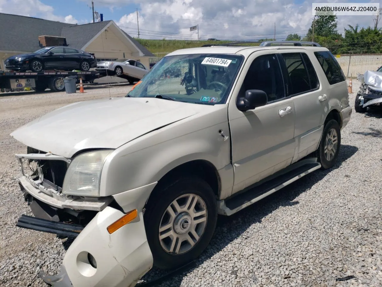 2004 Mercury Mountaineer VIN: 4M2DU86W64ZJ20400 Lot: 64601794