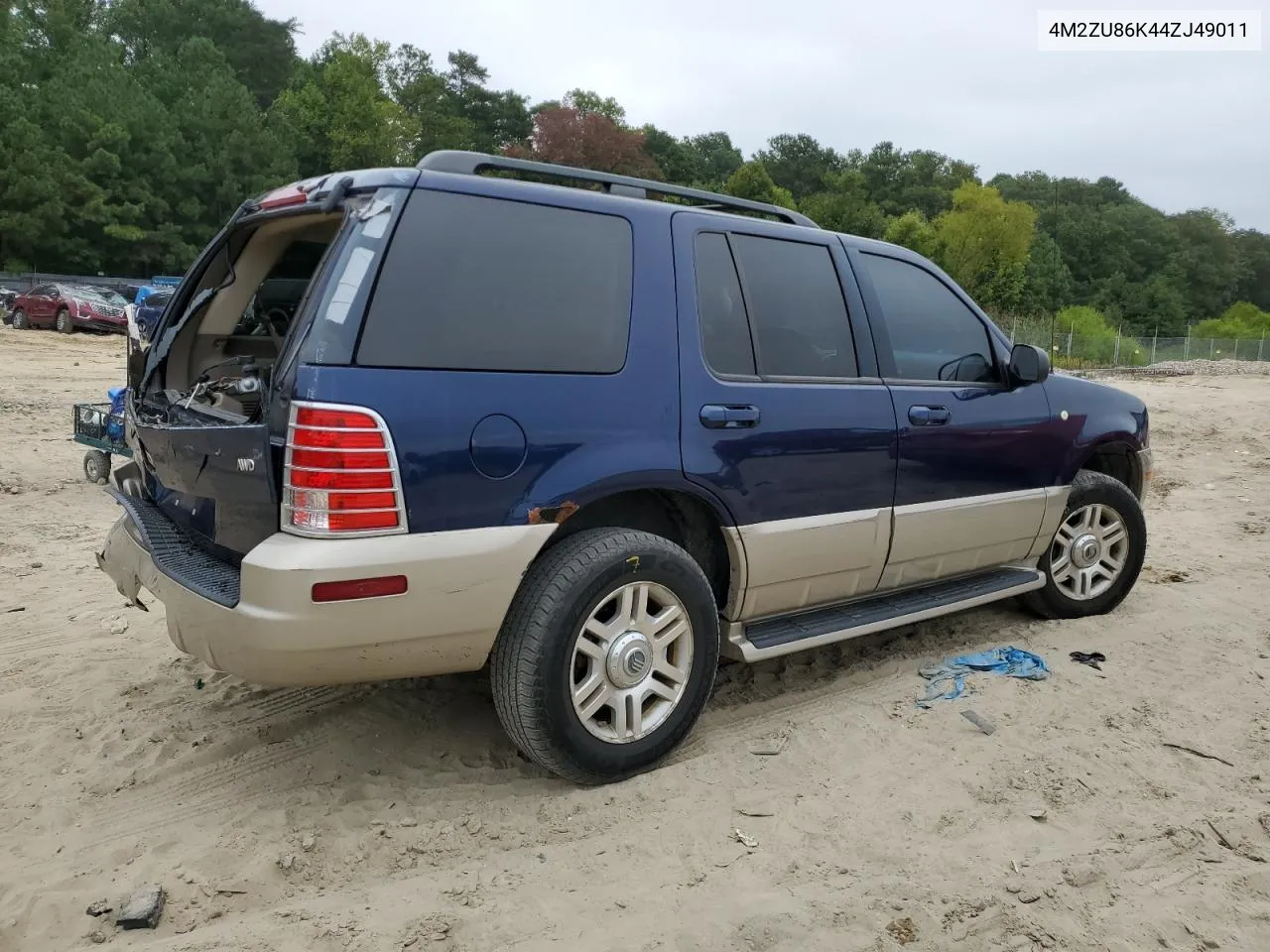 2004 Mercury Mountaineer VIN: 4M2ZU86K44ZJ49011 Lot: 69615444