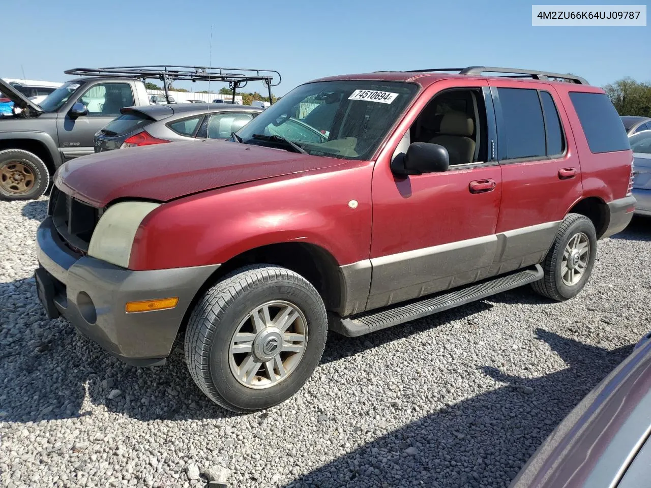 2004 Mercury Mountaineer VIN: 4M2ZU66K64UJ09787 Lot: 74510694