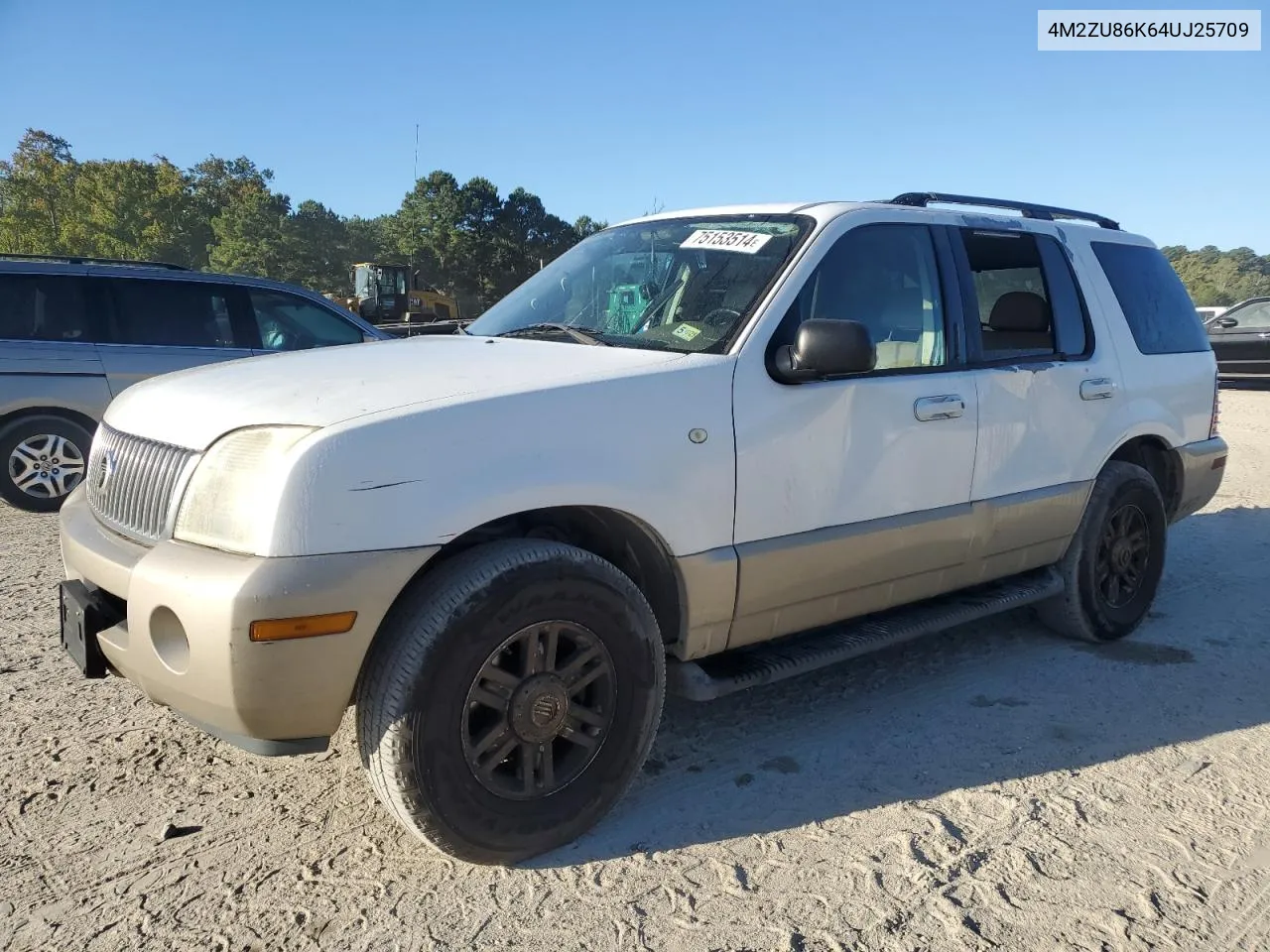 2004 Mercury Mountaineer VIN: 4M2ZU86K64UJ25709 Lot: 75153514