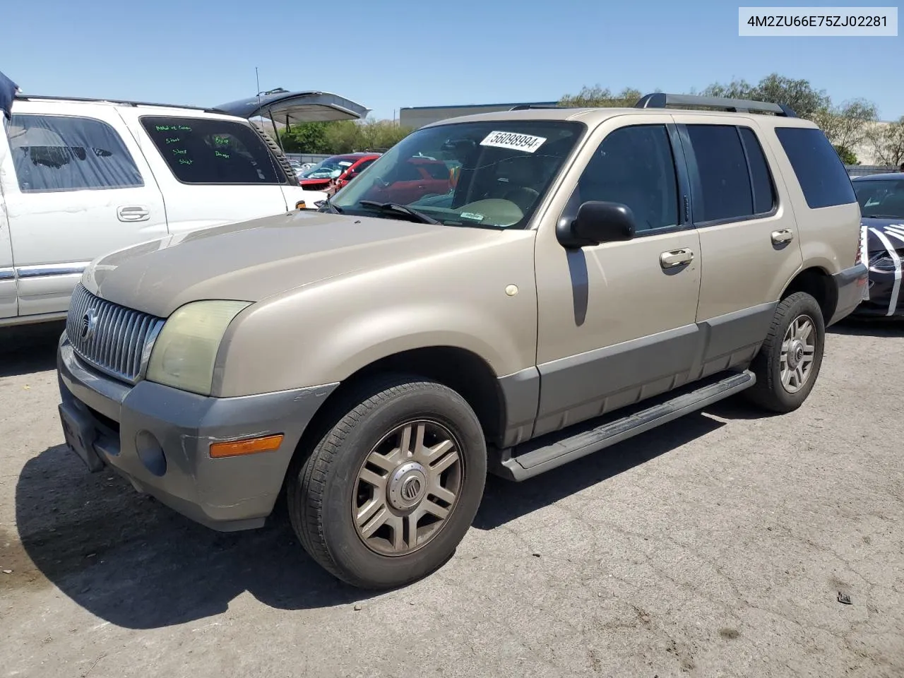 2005 Mercury Mountaineer VIN: 4M2ZU66E75ZJ02281 Lot: 56098994