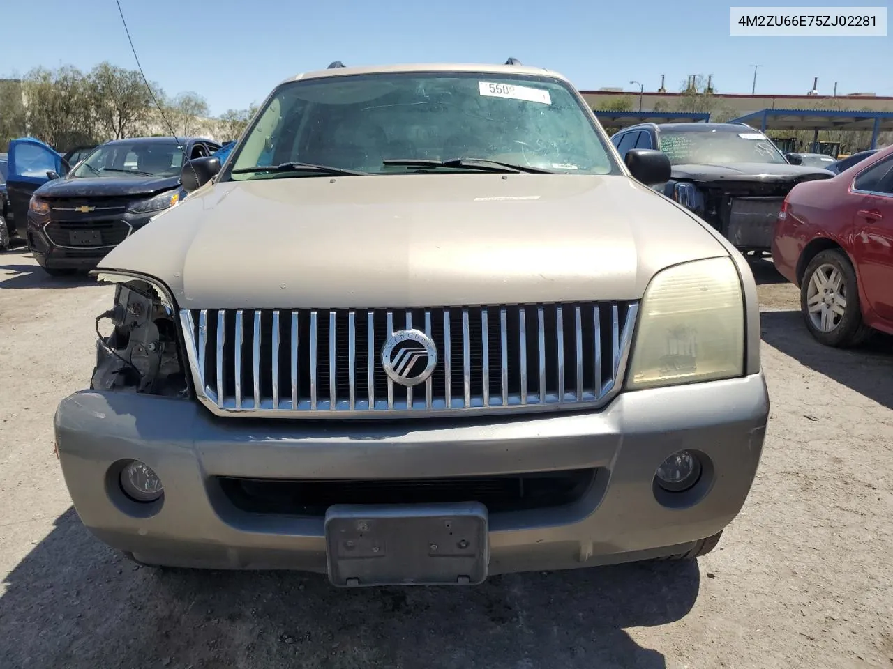 2005 Mercury Mountaineer VIN: 4M2ZU66E75ZJ02281 Lot: 56098994