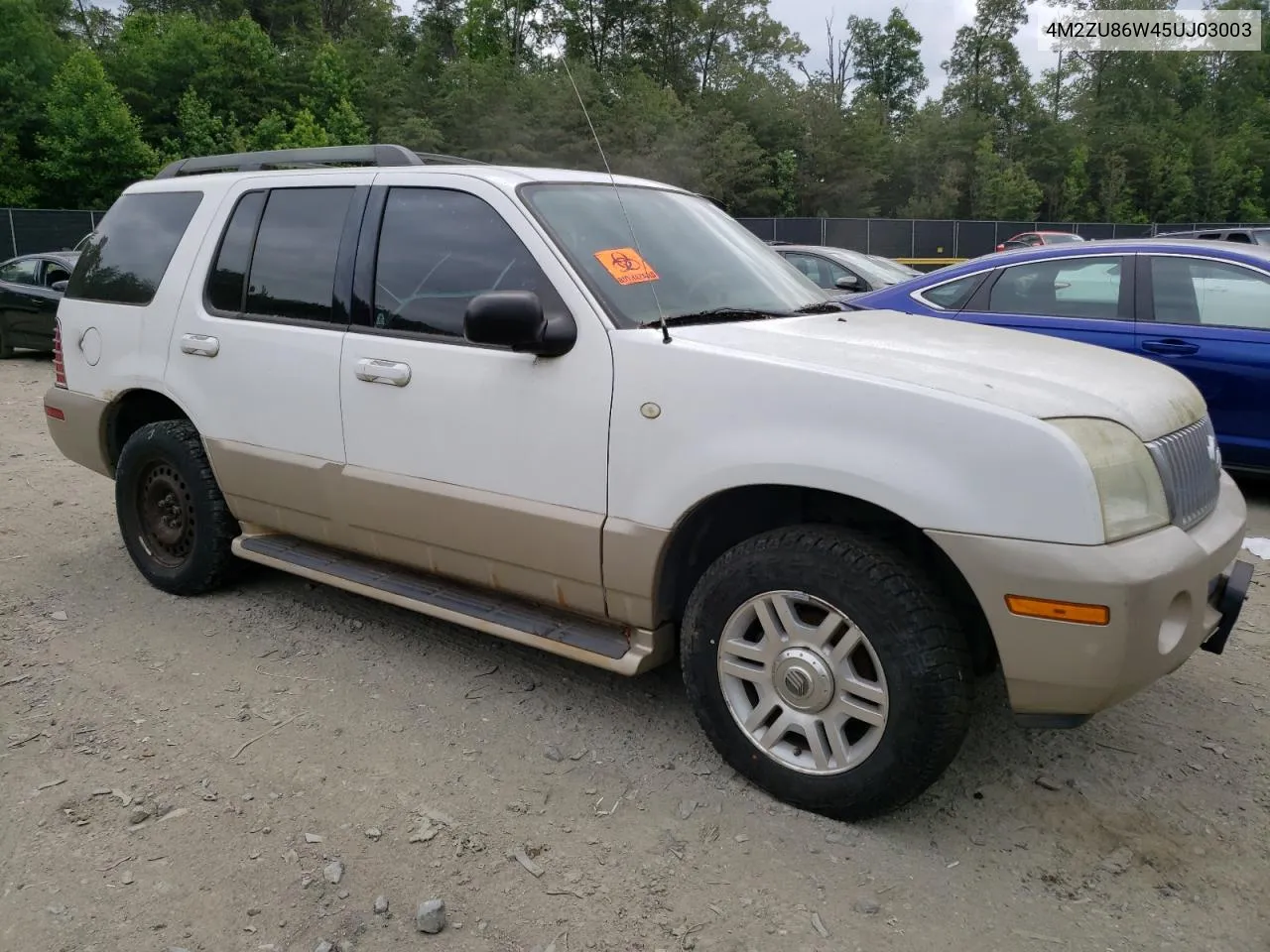 2005 Mercury Mountaineer VIN: 4M2ZU86W45UJ03003 Lot: 56634824