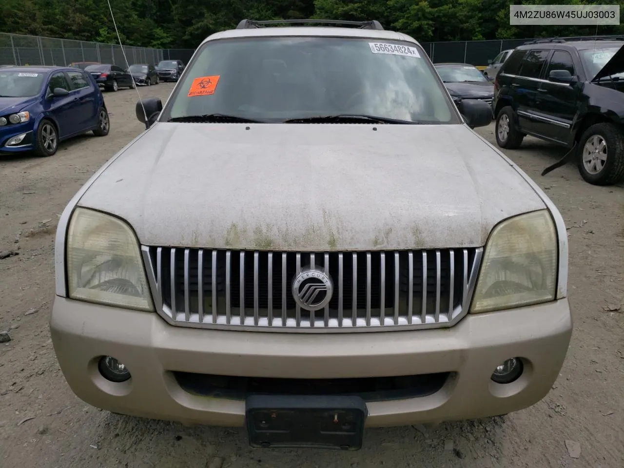 2005 Mercury Mountaineer VIN: 4M2ZU86W45UJ03003 Lot: 56634824