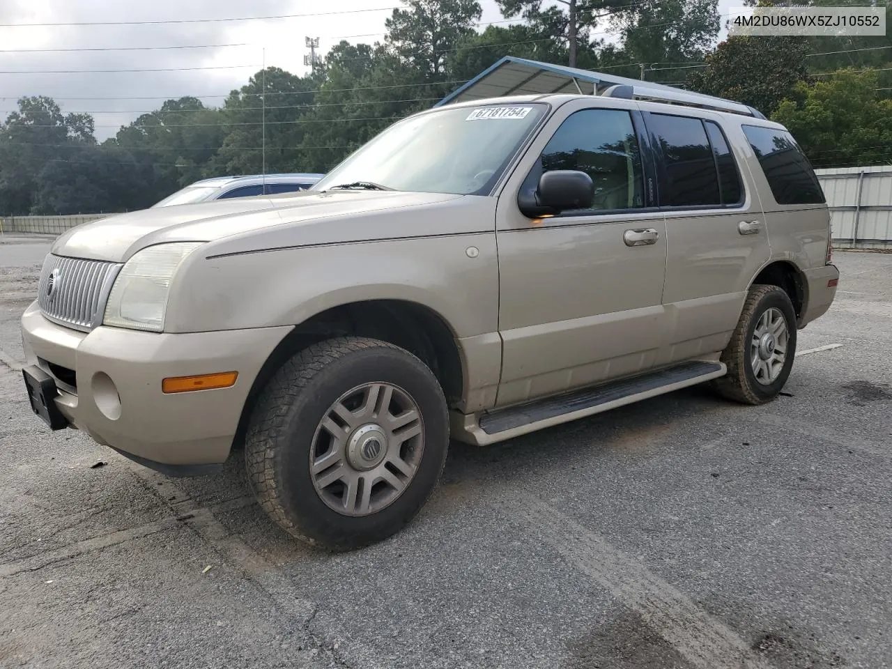 2005 Mercury Mountaineer VIN: 4M2DU86WX5ZJ10552 Lot: 67181754