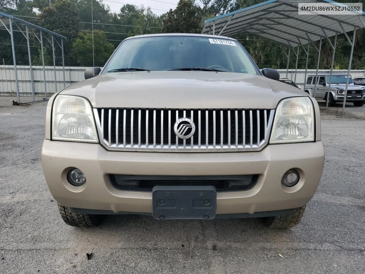 2005 Mercury Mountaineer VIN: 4M2DU86WX5ZJ10552 Lot: 67181754