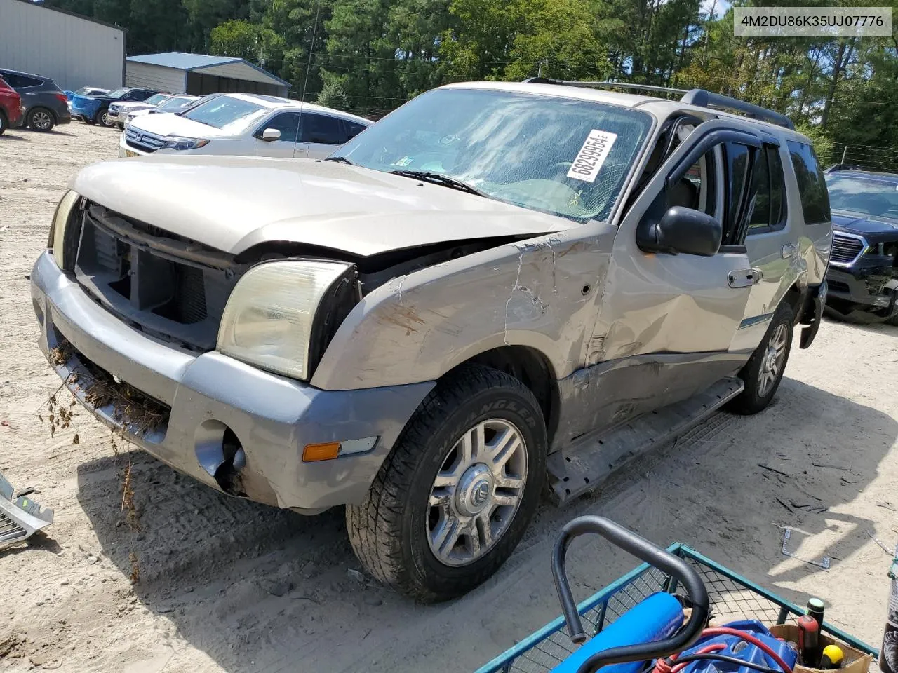 2005 Mercury Mountaineer VIN: 4M2DU86K35UJ07776 Lot: 68299954